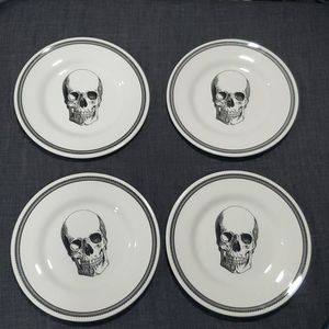 Skull salad plates